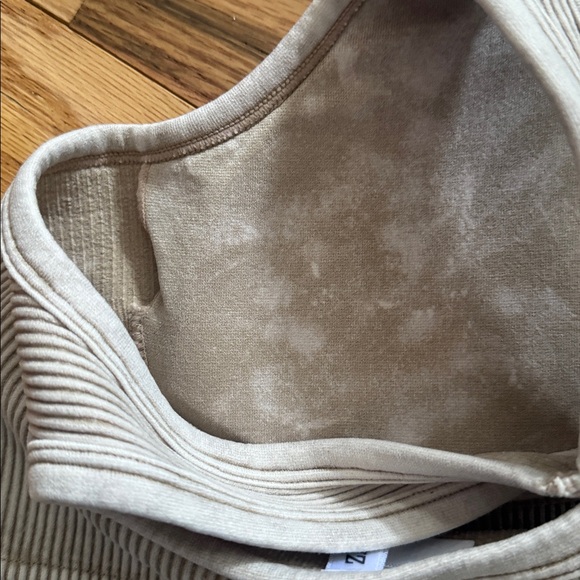 NWT Zenana Ribbed Seamless Brami With Removable Cups Ash Mocha Size L/XL - Picture 7 of 8